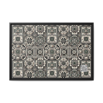 Cyber Garden Party Tech Garden Extravaganza Matte Canvas, Framed (multi-Color) - 8404 Design-45 A