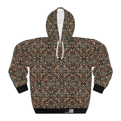 Streetwear Renaissance Artistic Clash of Old and New Pullover Hoodie - 8404 Design-46