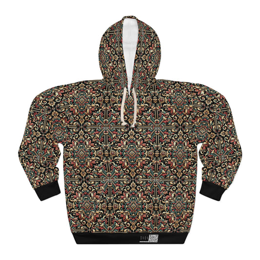 Streetwear Renaissance Artistic Clash of Old and New Pullover Hoodie - 8404 Design-46