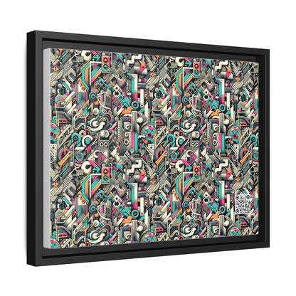 Digital Street Art Urban Street Style Matte Canvas, Framed (multi-color) - 8404 Design-74 A