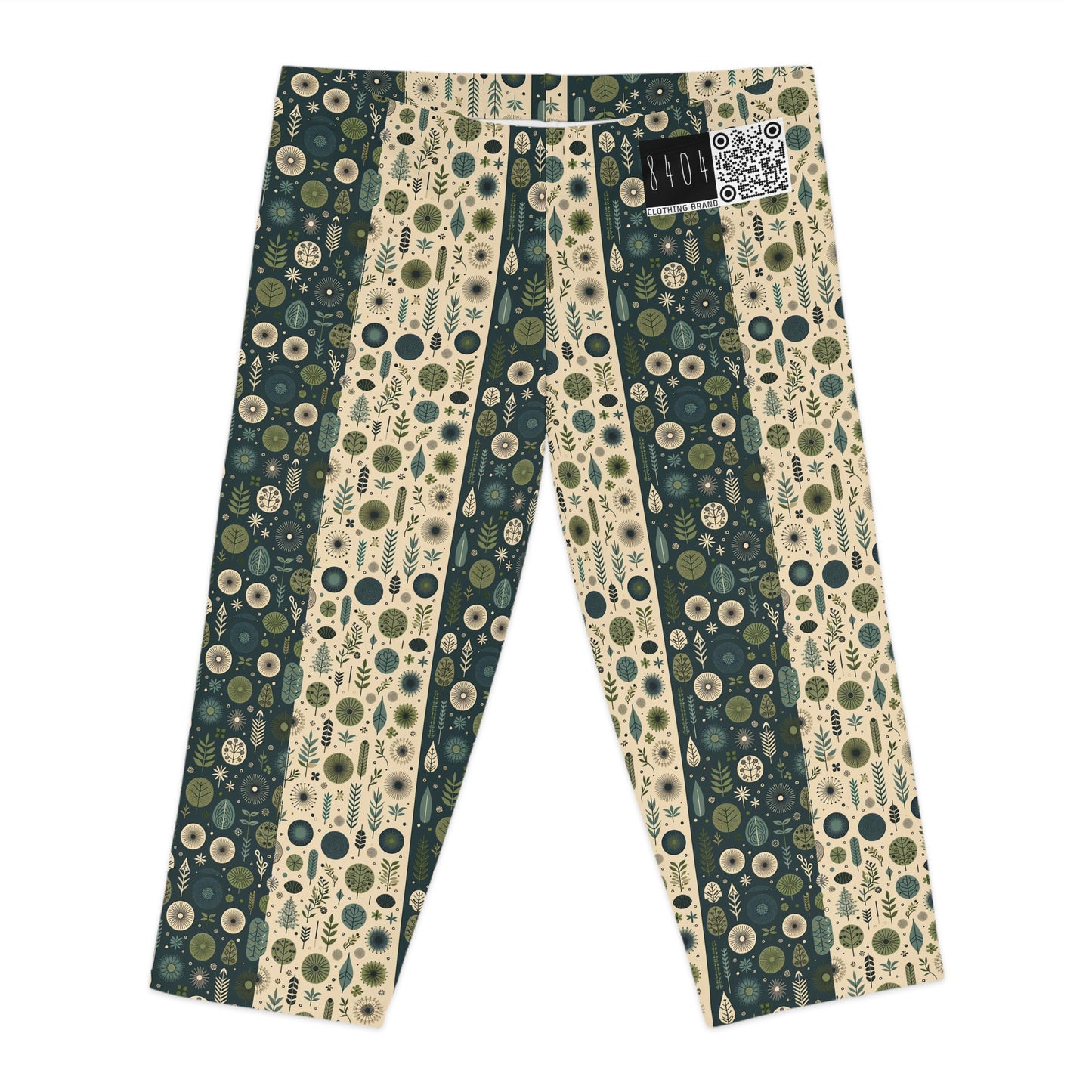 Sustainable Street Utility Sustainable Tech Streetwear Women's Capri Leggings - 8404 Design-62