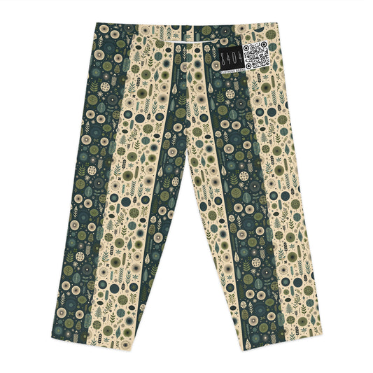 Sustainable Street Utility Sustainable Tech Streetwear Women's Capri Leggings - 8404 Design-62
