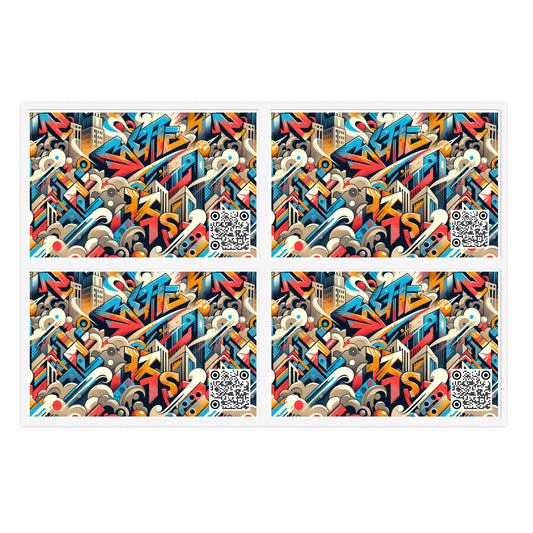 Neo-Traditional Street Art Modern Street Art Fusion Sticker Sheets - 8404 Design-44