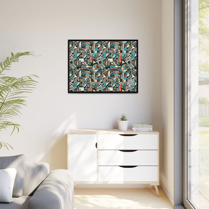 Digital Street Art Urban Street Style Matte Canvas, Framed (multi-color) - 8404 Design-81 A