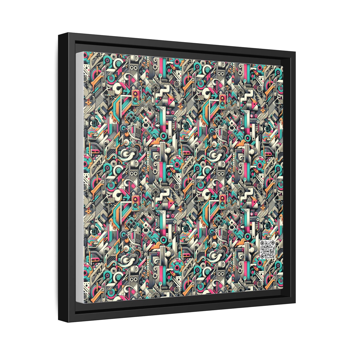 Digital Street Art Urban Street Style Matte Canvas, Framed (multi-color) - 8404 Design-74 A