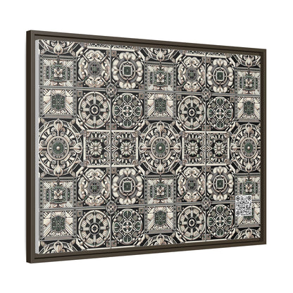 Cyber Garden Party Tech Garden Extravaganza Matte Canvas, Framed (multi-Color) - 8404 Design-45 A