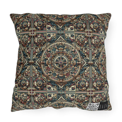 Urban Renaissance Historical Fusion With Street Edge Outdoor Pillow - 8404 Design-57