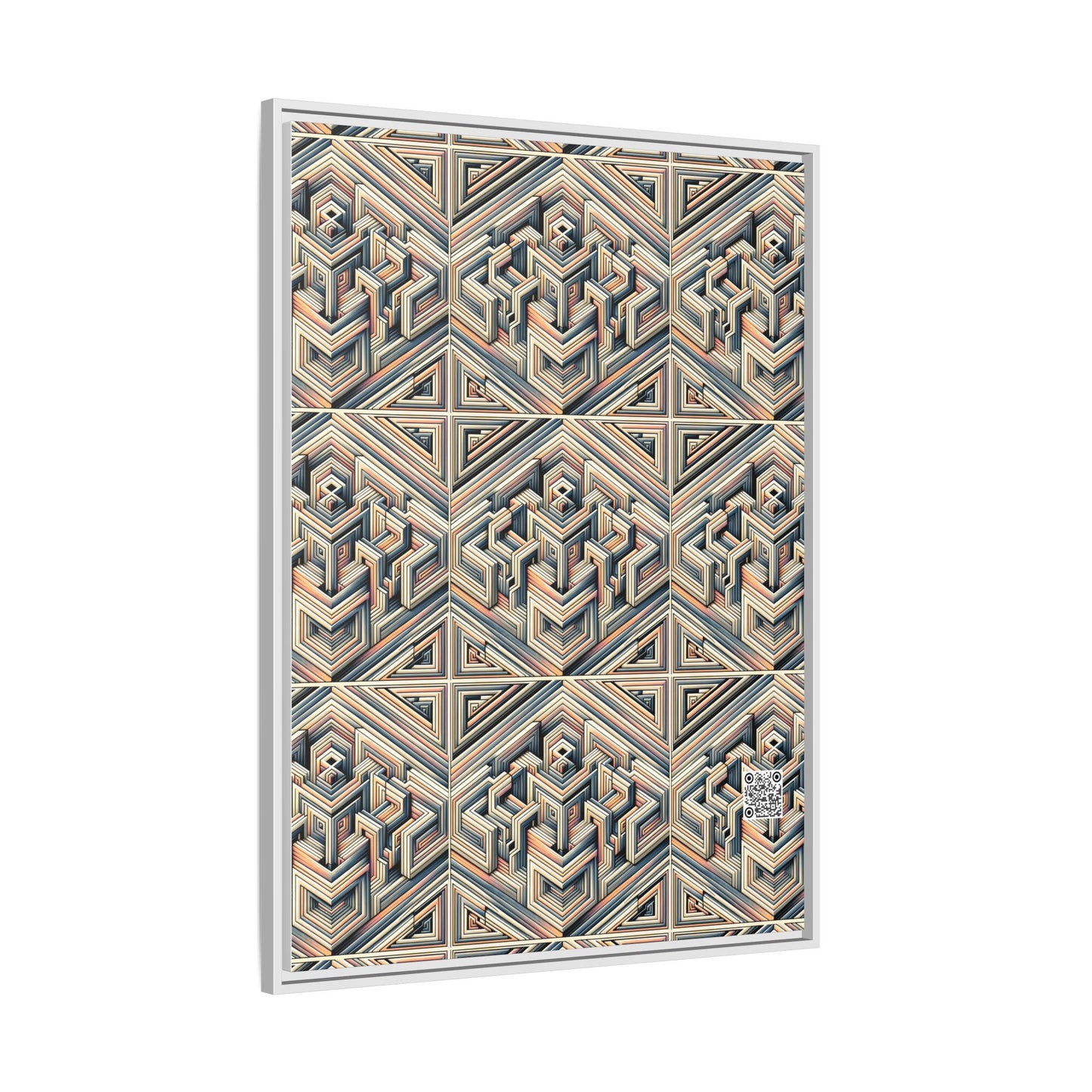 Tech Illusion Graphics Futuristic Artistry Matte Canvas, Framed (multi-color) - 8404 Design-52 A