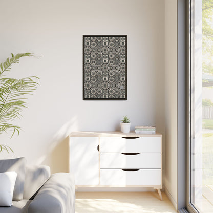 Cyber Garden Party Tech Garden Extravaganza Matte Canvas, Framed (multi-Color) - 8404 Design-45 A