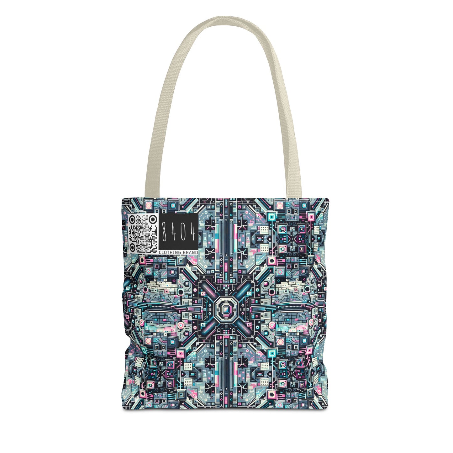 Digital Renaissance Tech-Forward Maximalism Tote Bag - 8404 Design-44