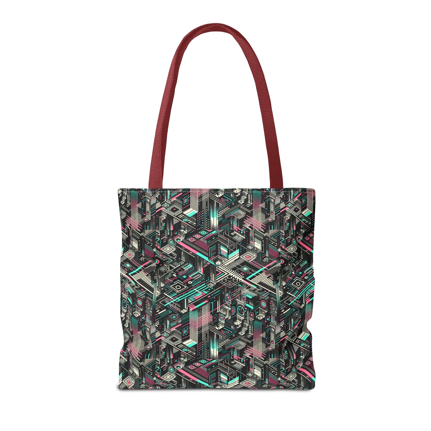 Digital Dreamland Tech-Inspired Streetwear Tote Bag - 8404 Design-51