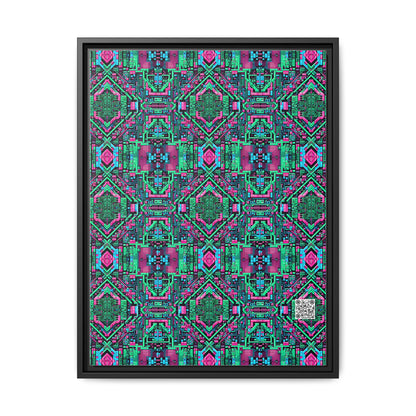 Digital Glitch Vibes Tech-Inspired Streetwear Matte Canvas, Framed (multi-Color) - 8404 Design-71 A