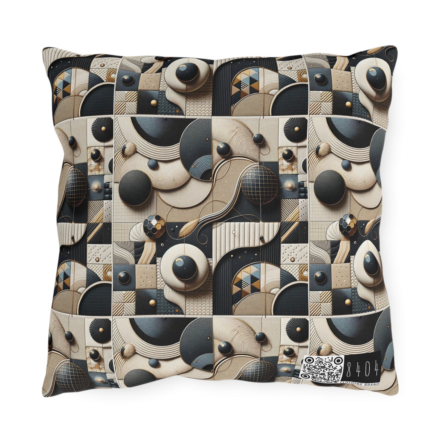 Tech-forward Luxe Streetwear Tech Luxe Fusion Outdoor Pillow - 8404 Design-71