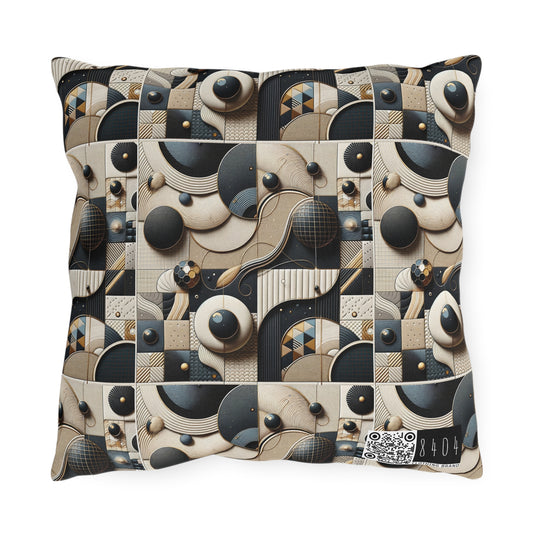 Tech-forward Luxe Streetwear Tech Luxe Fusion Outdoor Pillow - 8404 Design-71