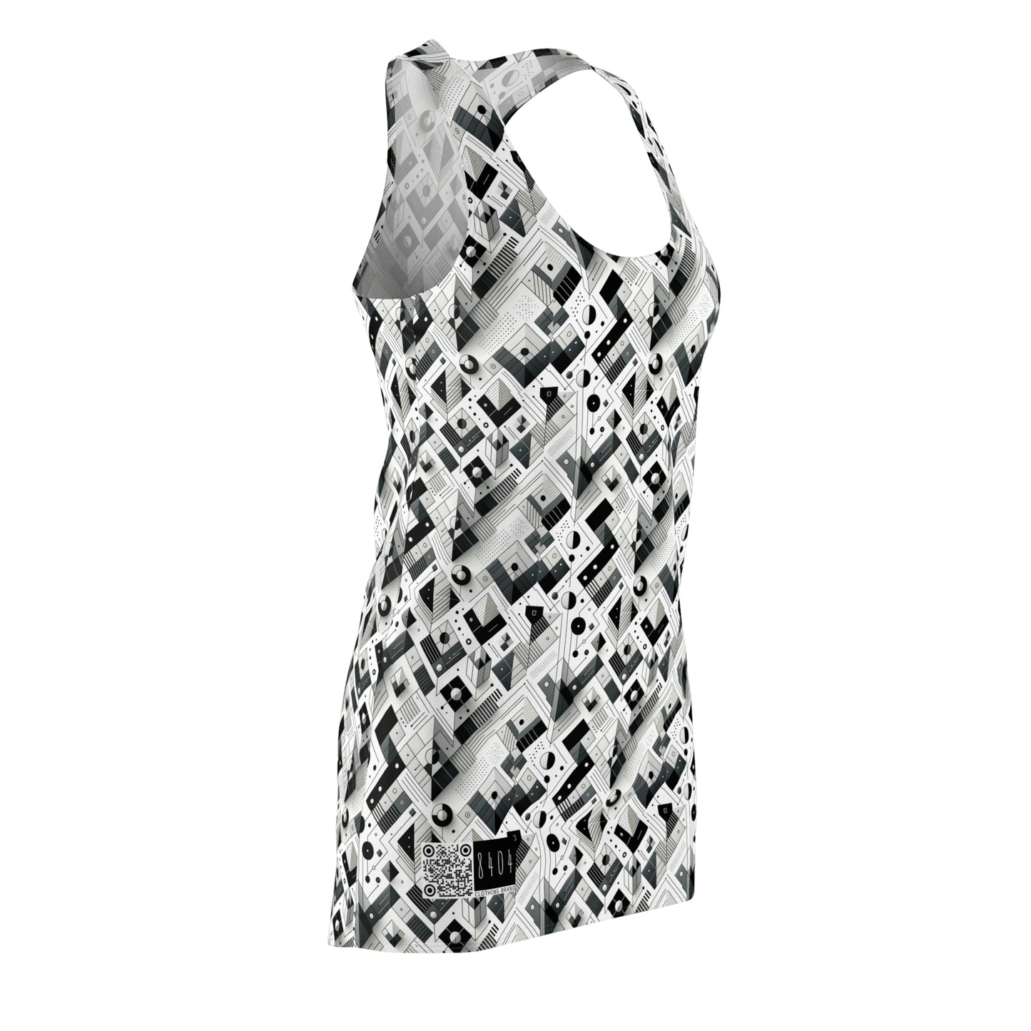Digital Minimalism Minimalist Tech Women's Cut & Sew Racerback Dress - 8404 Design-69