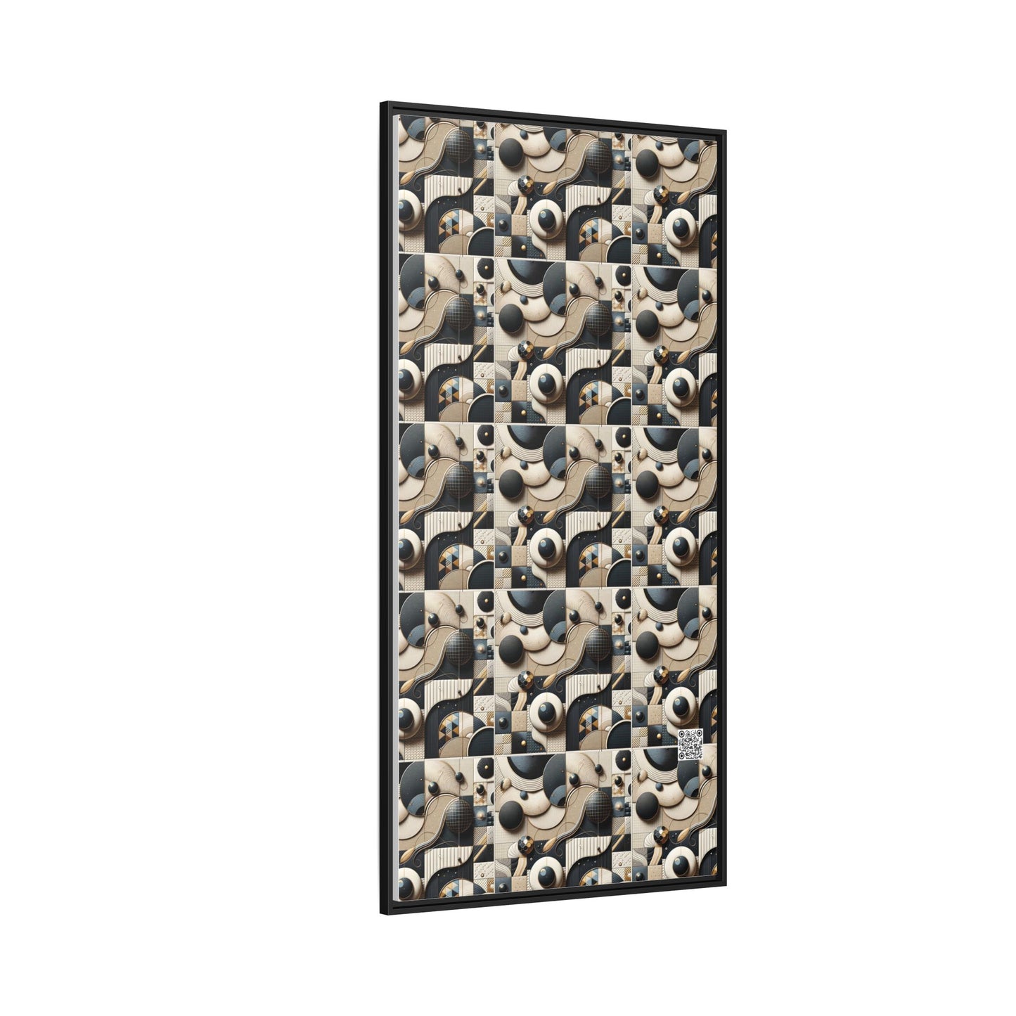 Tech-forward Luxe Streetwear Tech Luxe Fusion Matte Canvas, Framed (multi-color) - 8404 Design-71 A