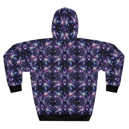 Galactic Hues Tech-Forward Cosmic Fusion Pullover Hoodie - 8404 Design-41