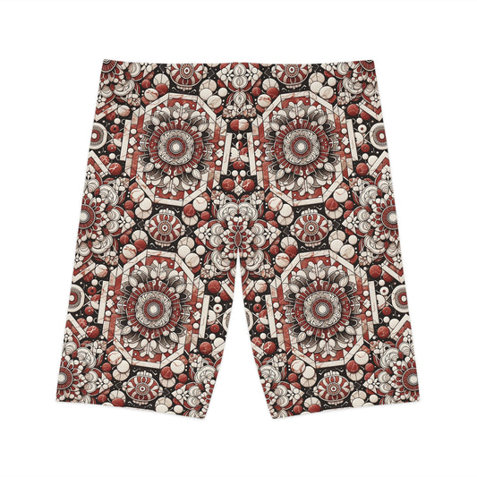 Neo Jomon Sculptural Aesthetics Artisanal Streetwear Women's Bike Shorts - 8404 Design-55