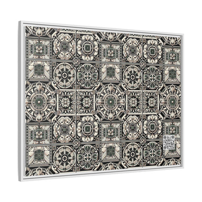 Cyber Garden Party Tech Garden Extravaganza Matte Canvas, Framed (multi-Color) - 8404 Design-45 A