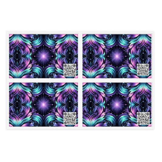 Iridescent Dream Futuristic Tech Sticker Sheets - 8404 Design-60