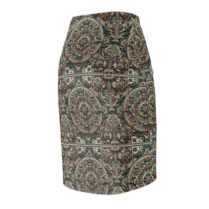 Urban Renaissance Historical Fusion With Street Edge Women's Pencil Skirt - 8404 Design-57