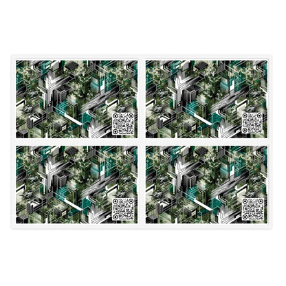 Tech Camo Fusion Tech-Forward Streetwear With a Futuristic Edge Sticker Sheets - 8404 Design-64