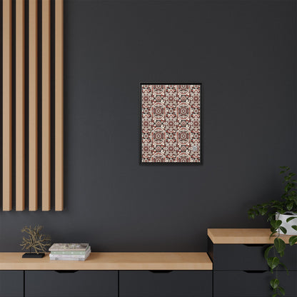 Neo Jomon Sculptural Aesthetics Artisanal Streetwear Matte Canvas, Framed (multi-Color) - 8404 Design-55 A
