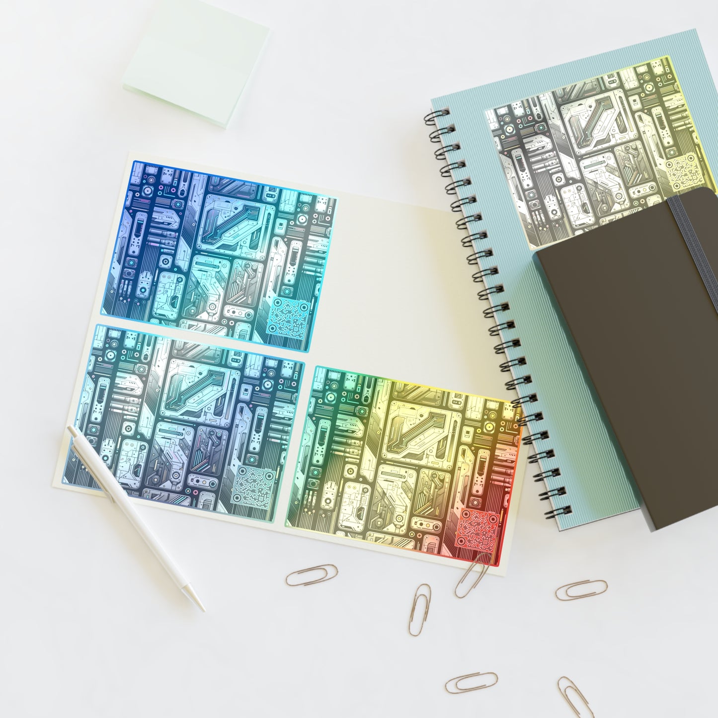 Tech Utility Gear Tech-Forward Minimalism Sticker Sheets - 8404 Design-45