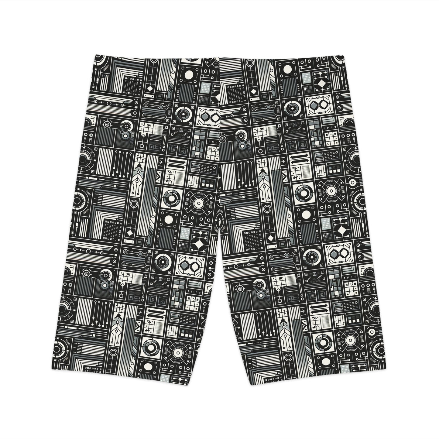 Digital Minimalism Minimalist Tech Women's Bike Shorts - 8404 Design-62