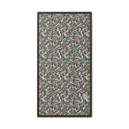 Digital Street Art Urban Street Style Matte Canvas, Framed (multi-color) - 8404 Design-74 B