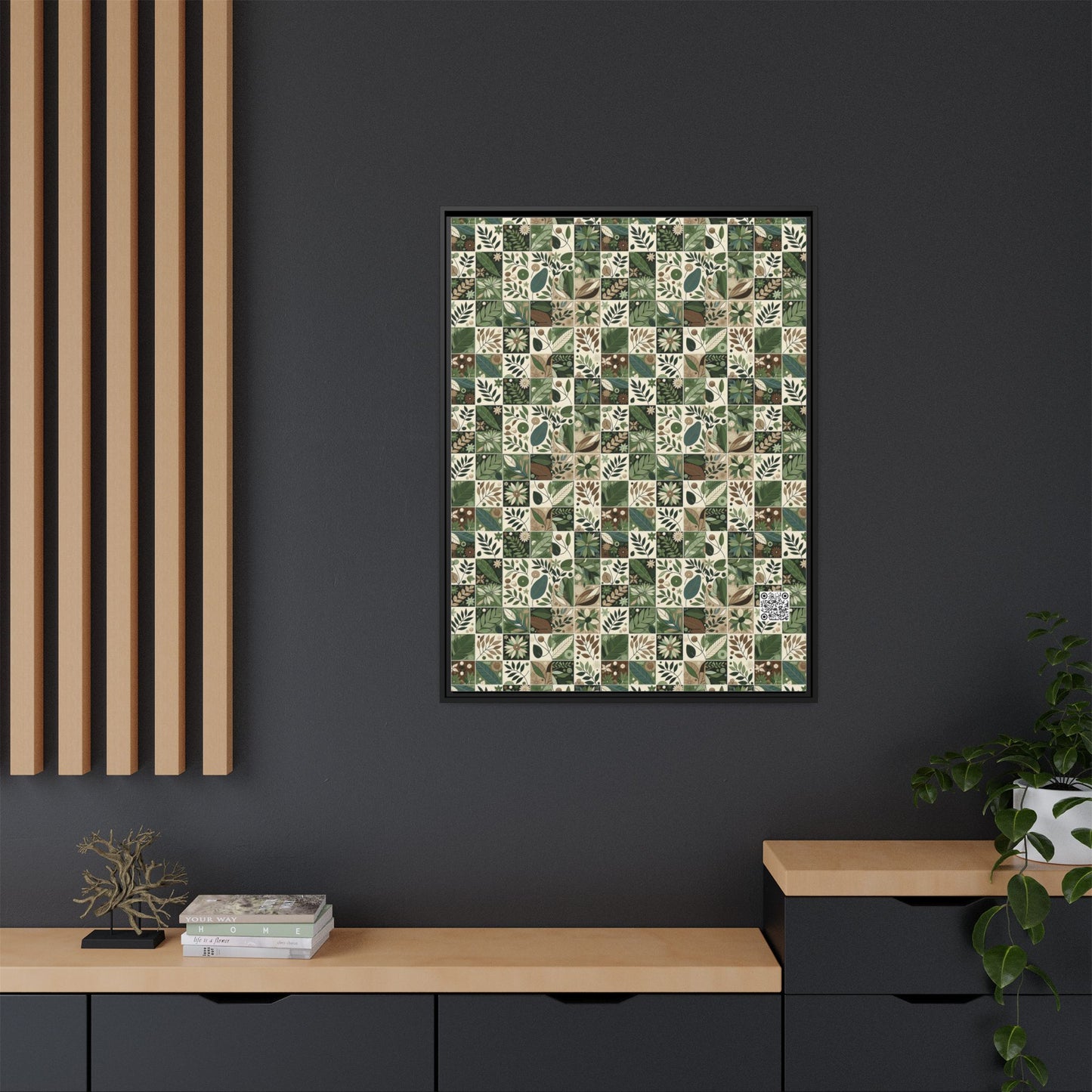 Streetwear Sustainability Environmentally Conscious Streetwear with a Natural Aesthetic Matte Canvas, Framed (multi-color) - 8404 Design-57 A