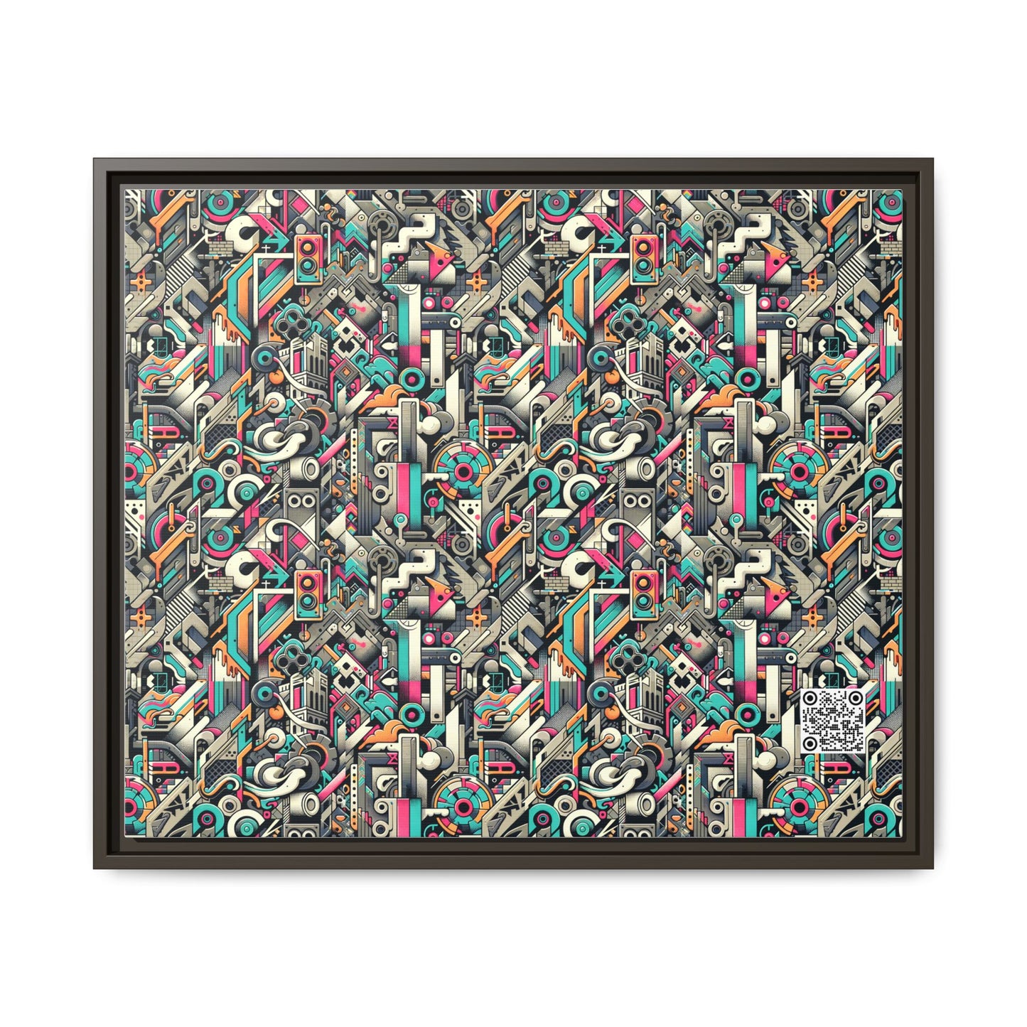 Digital Street Art Urban Street Style Matte Canvas, Framed (multi-color) - 8404 Design-74 B