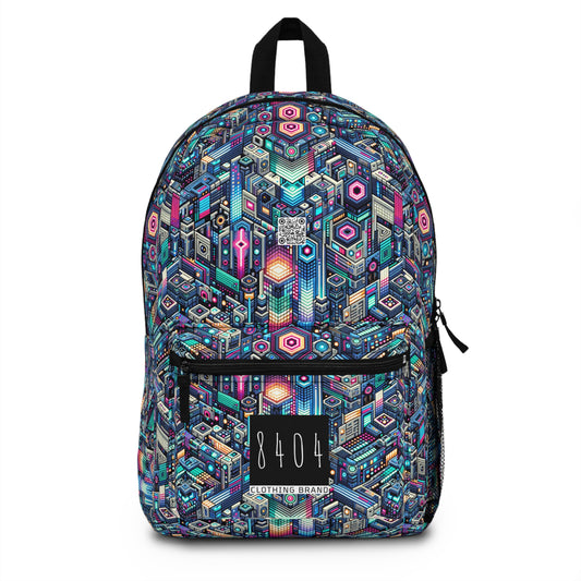 Digital Renaissance Tech-Forward Maximalism Backpack - 8404 Design-54