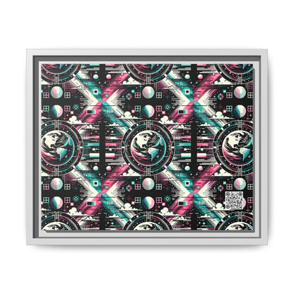 Digital Artistry Digital-native Streetwear Matte Canvas, Framed (multi-color) - 8404 Design-62 A