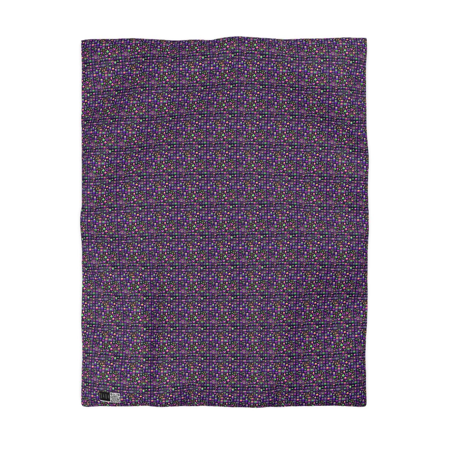 Digital Nostalgia Remix Modern Vintage Fusion Microfiber Duvet Cover - 8404 Design-49