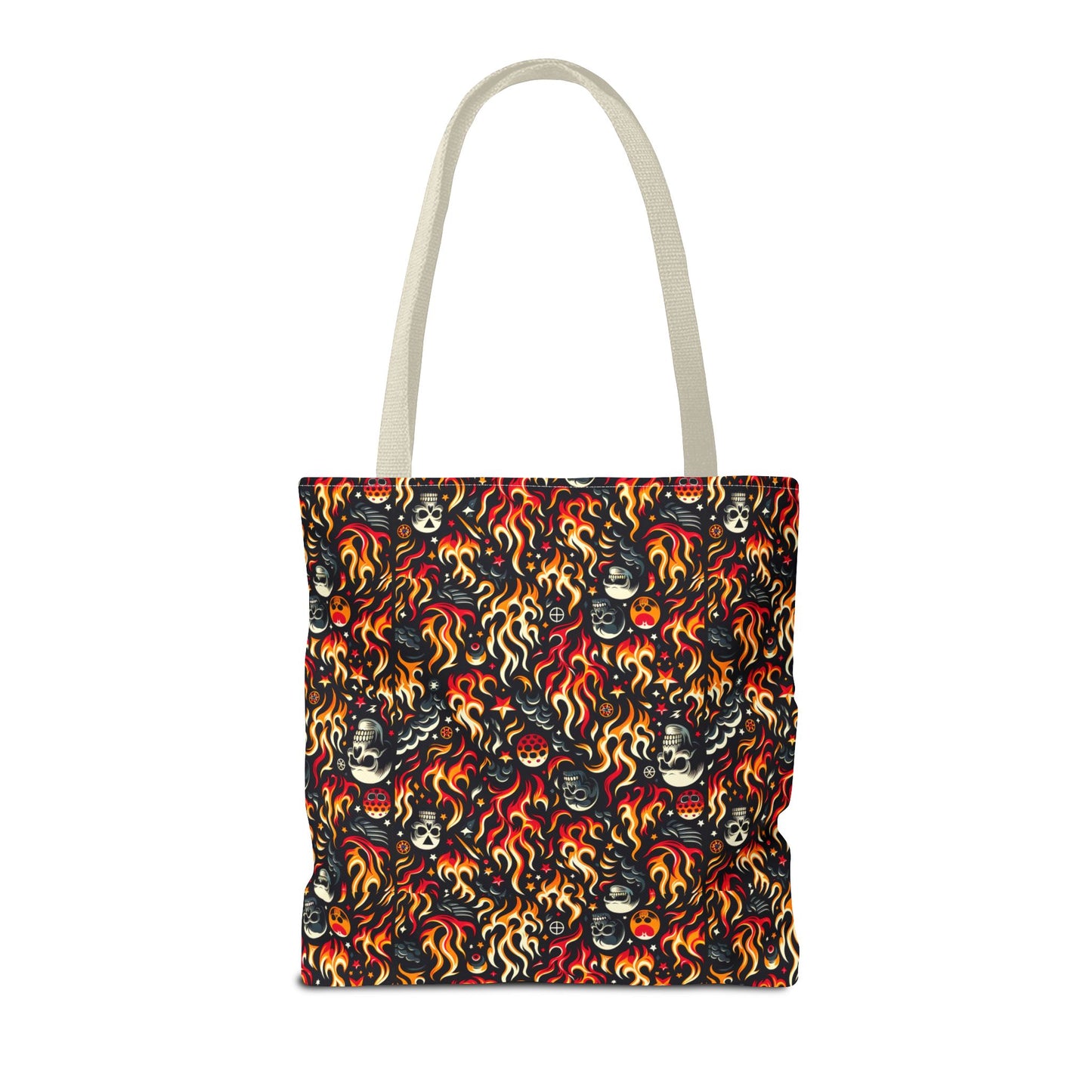 Flame Graphics Maximalist Streetwear Tote Bag - 8404 Design-76