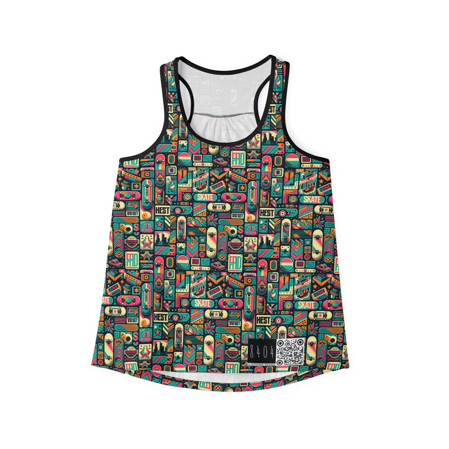 Skate Culture Revival Urban Retro Cool Women's Tank Top - 8404 Design-61