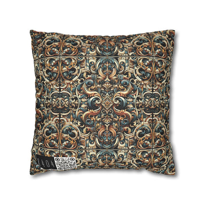 Urban Renaissance Historical Fusion With Street Edge Faux Suede Square Pillowcase - 8404 Design-59