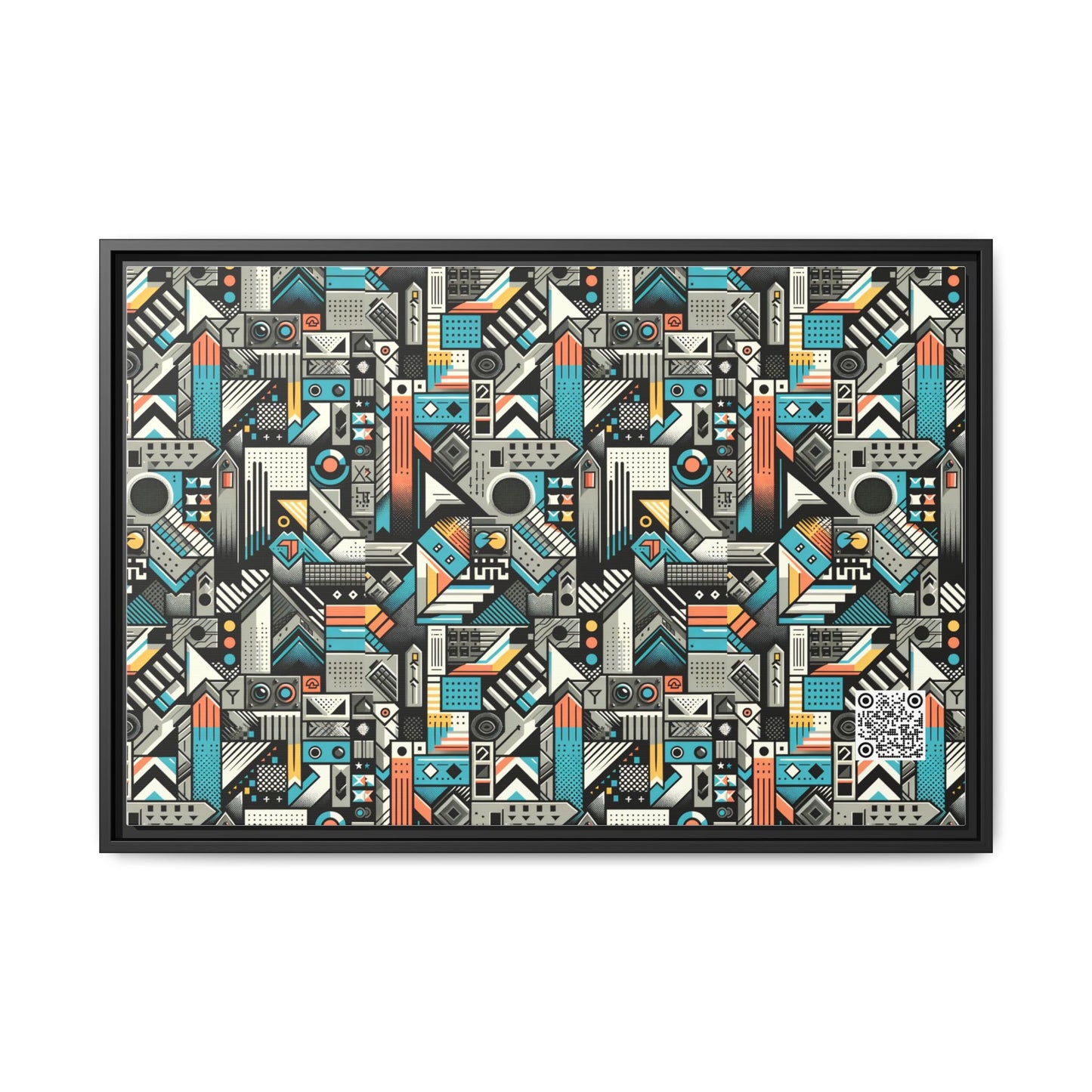 Digital Street Art Urban Street Style Matte Canvas, Framed (multi-color) - 8404 Design-81 A