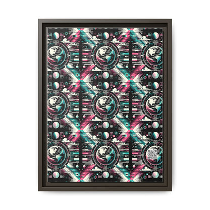 Digital Artistry Digital-native Streetwear Matte Canvas, Framed (multi-color) - 8404 Design-62 A