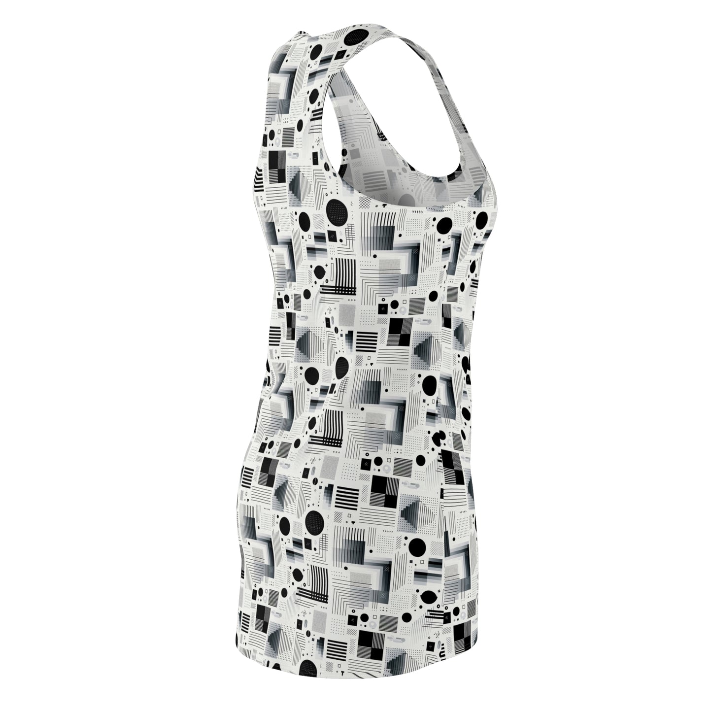Digital Minimalism Minimalist Tech Women's Cut & Sew Racerback Dress - 8404 Design-60