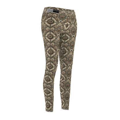 Graphic Workwear Capsule Artisanal Workwear Fusion Women's Cut & Sew Casual Leggings - 8404 Design-61