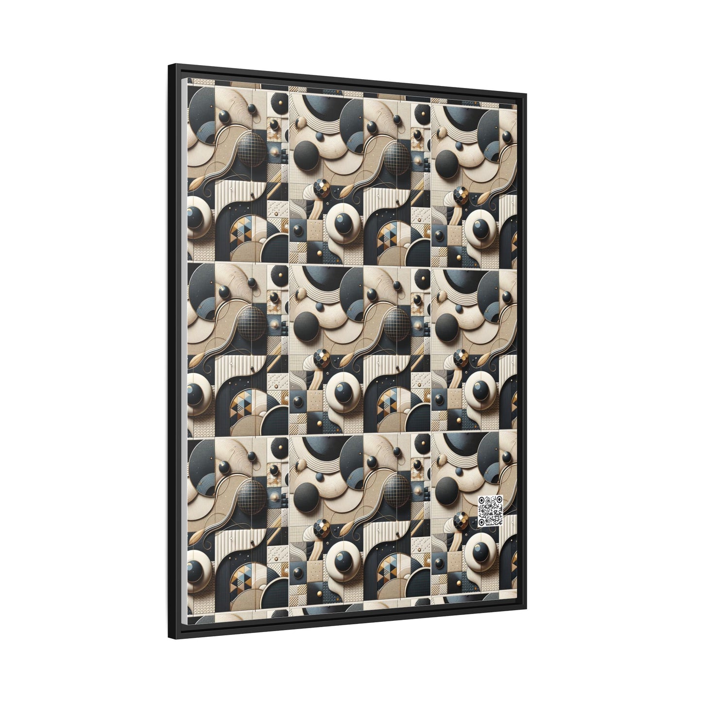 Tech-forward Luxe Streetwear Tech Luxe Fusion Matte Canvas, Framed (multi-color) - 8404 Design-71 A