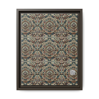 Urban Renaissance Historical Fusion With Street Edge Matte Canvas, Framed (multi-Color) - 8404 Design-57 A