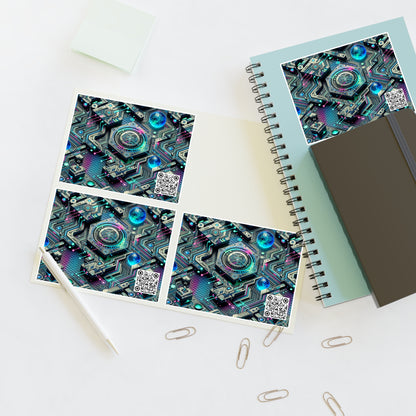 Tech-Infused Futurism Sleek Tech Edge Sticker Sheets - 8404 Design-46