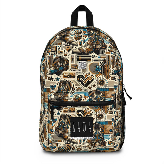 Digital Cowboy Chic Tech-Infused Western Fusion Backpack - 8404 Design-45