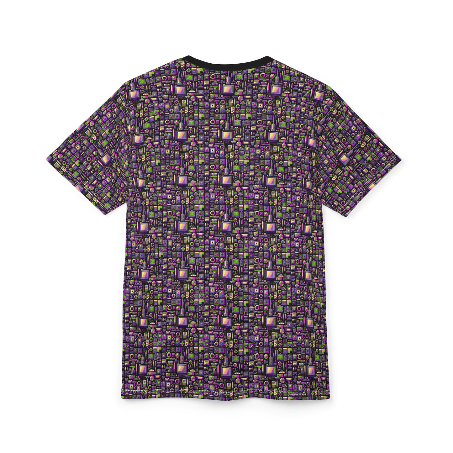 Digital Nostalgia Remix Modern Vintage Fusion Unisex Cut & Sew Tee - 8404 Design-67