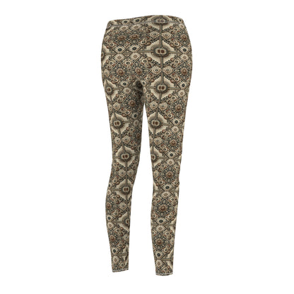 Graphic Workwear Capsule Artisanal Workwear Fusion Women's Cut & Sew Casual Leggings - 8404 Design-61
