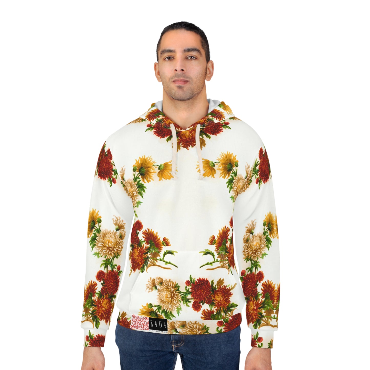 8404's Unisex Adult "Floral Essence" Fashion Pullover Hoodie