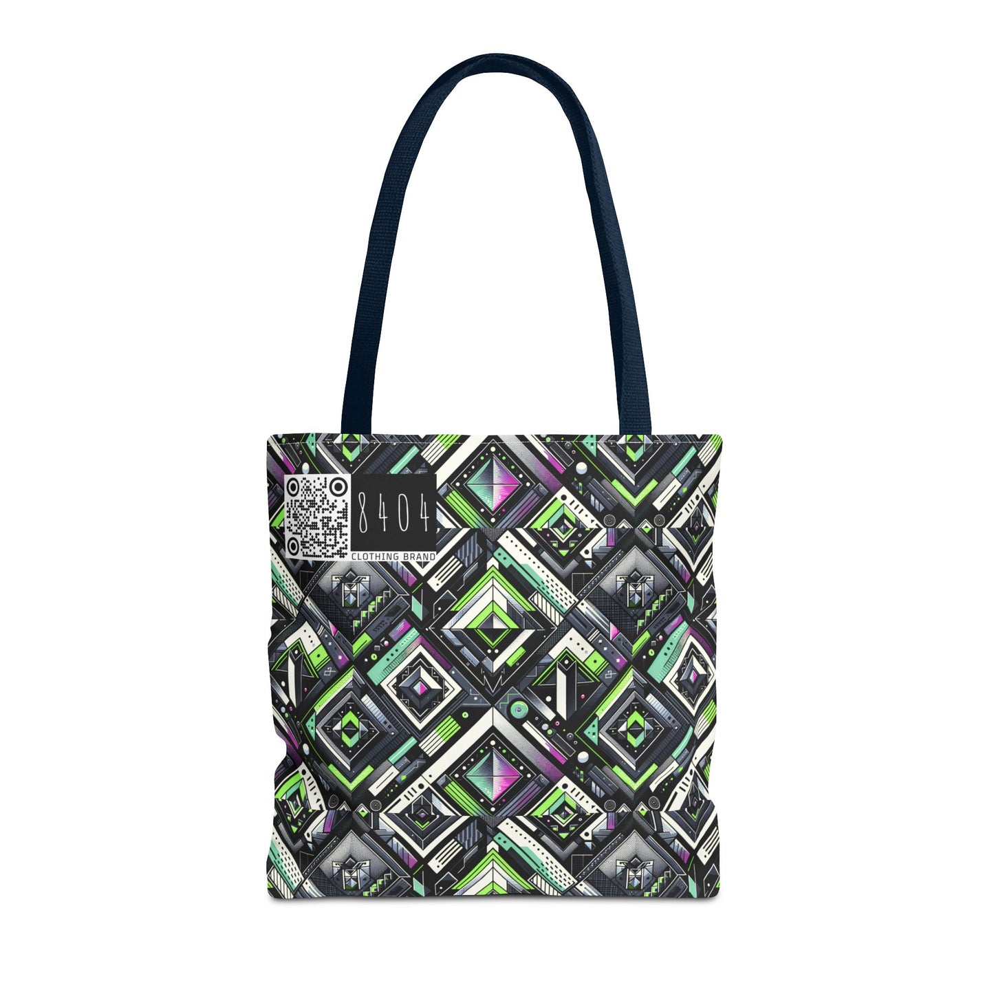 Retro Futurism Graphics Tech-Forward Streetwear Tote Bag - 8404 Design-48